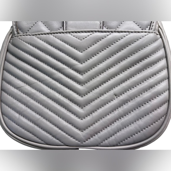 Michael Kors- soft grey leather crossbody bag- like new - Picture 9 of 10